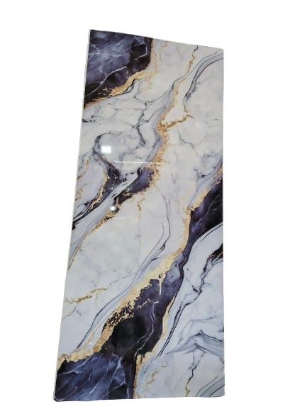 Portoro White Marble Effect Shower Panel