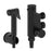 Round Douche Thermostatic Bar Valve with Shower Spray Kit Matt Black