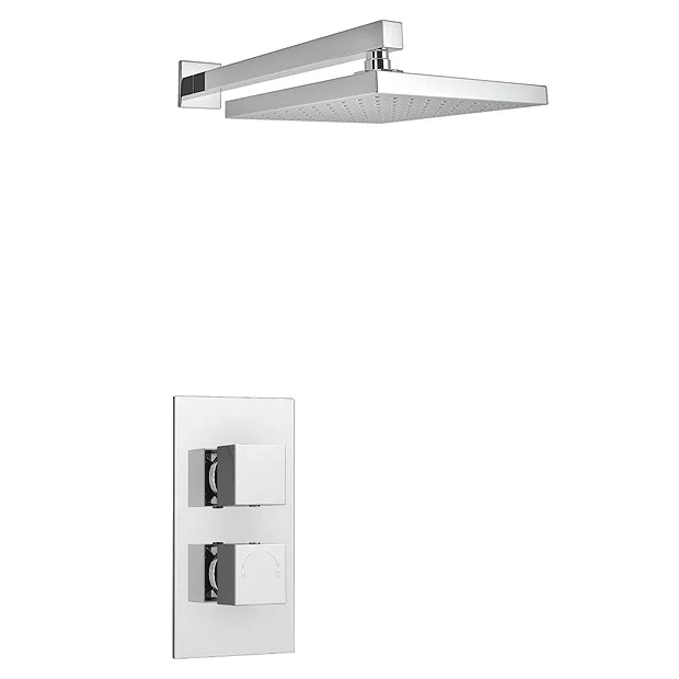 Milan Square Shower Package with Concealed Valve + Head